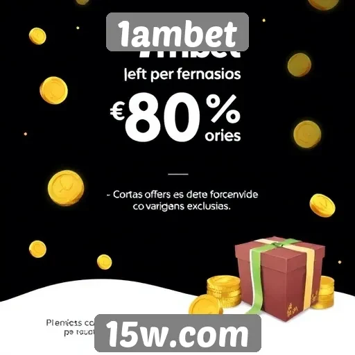 Ofertas de bônus disponíveis no 1ambet